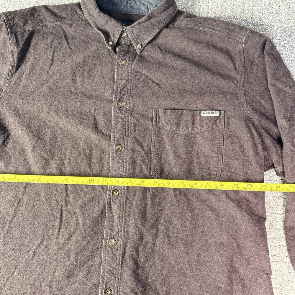 Vintage Mens Woolrich Thick Cotton Brown Button Down Hunting Shirt Sz 2XL - Picture 5 of 7